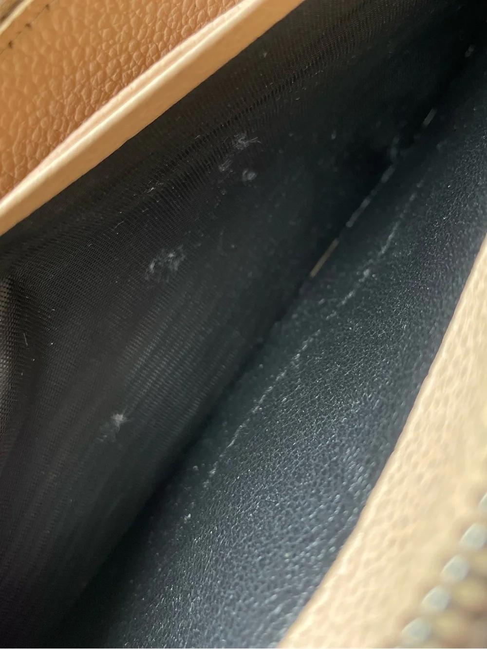 YSL Saint Laurent Beige Long Zip Around Leather Wallet